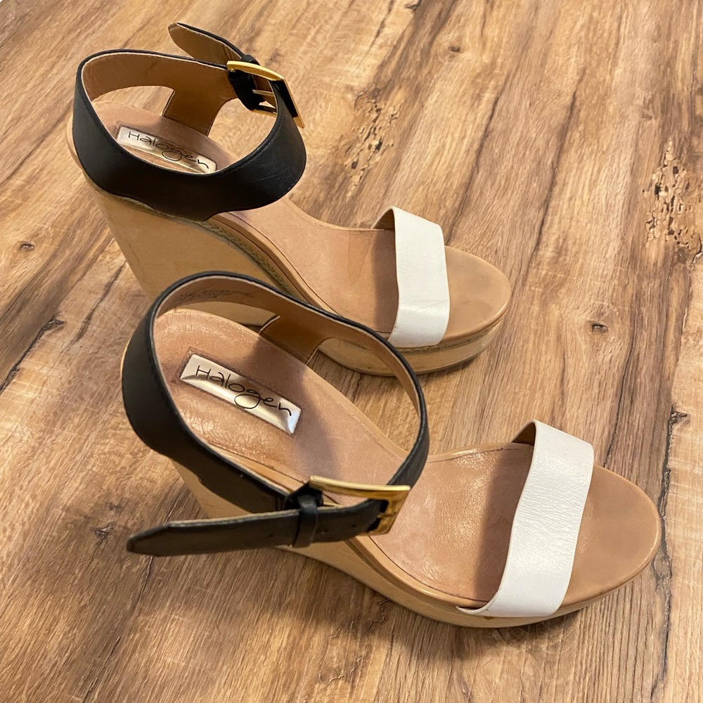 Block wooden heels